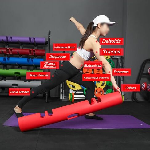 Portable Training Rubber Weight Bar,Weight-Bearing Fitness Equipment,for Functional Fitness Home Gym in Saudi Arabia