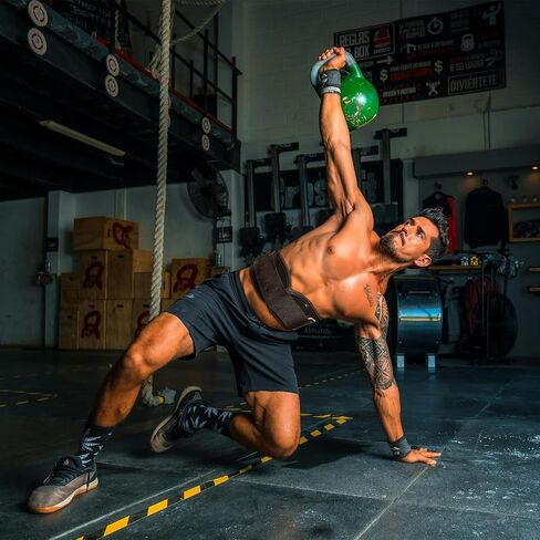 حزام رفع الأثقال من ريت فيت - رائع للقرفصاء والطعنات والرفعة الميتة والدفاعات - للرجال والنساء - 6 بوصة أسود/مموه in Kuwait