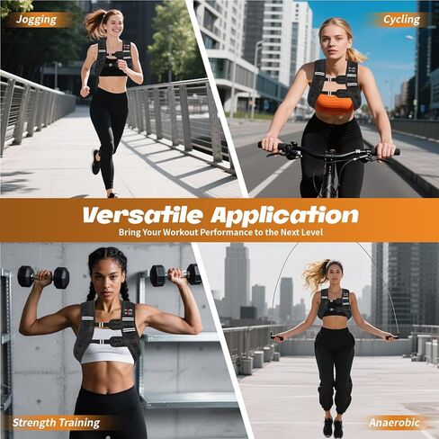 VBSD سترة مرجحة للنساء 6 رطل/8 رطل/12 رطل/16 رطل/20 رطل/25 رطل/30 رطل سترة وزن للنساء والرجال سترات وزن الجسم للمشي وتدريبات القوة والجري والركض واللياقة البدنية in Kuwait
