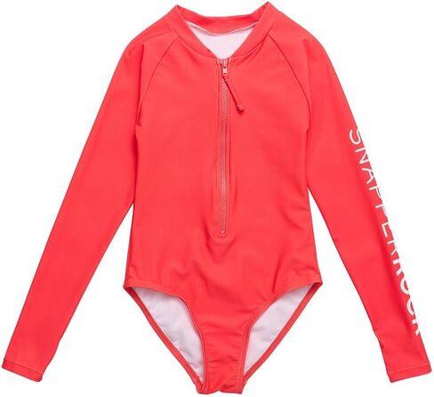 Snapper Rock Girls Watermelon Sustainable Surf Suit, 3, Red in Kuwait