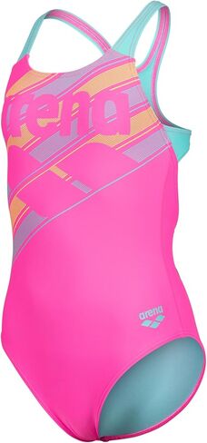 Arena Girls' Feel Lines Swim Pro Back Swimsuit Uv Protection Quick Drying Kids Bathing Suit in Saudi Arabia