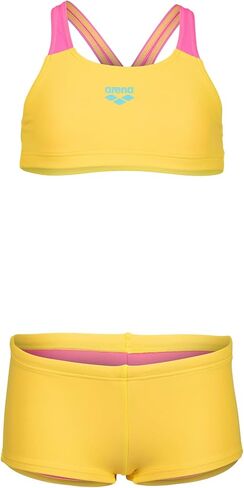 Arena Girls' Feel Junior Energy Back Solid Bikini Wide Straps Uv Protection Two Piece Bathing Suit in Saudi Arabia