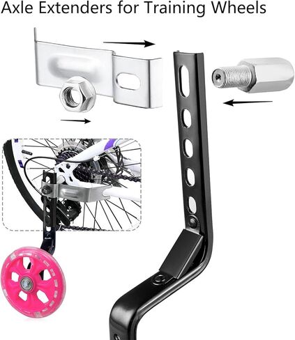 DDJKCZ Axle Extenders for Training Wheels,Stabiliser Extension Bolts for 12-20" Wheel Bikes in Kuwait
