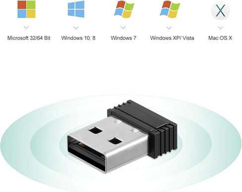 CooSpo USB ANT Stick,ANT+ Dongle for Indoor Cycling Training Data Transmission, Compatible with BKOOL Wahoo TacX Bike Trainer,Zwift TrainerRoad Garmin Connect Cycleops Trainer Rouvy TacX Vortex in Kuwait