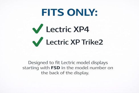 Screen Protector for Lectric XP 4.0 & XP Trike2 Display – Flexible Protective Cover with Clear Shield – Rain, Scratch & Impact Protection – Easy Slip-On Install in Saudi Arabia