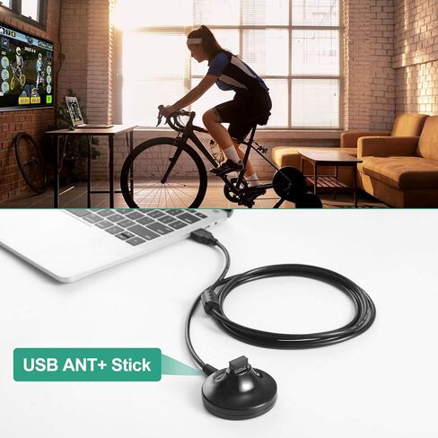 COOSPO USB ANT Stick,ANT+ Dongle for Indoor Cycling Training Data Transmission, Compatible with BKOOL Wahoo TacX Bike Trainer,Zwift TrainerRoad Garmin Connect Cycleops Trainer Rouvy TacX Vortex in Kuwait