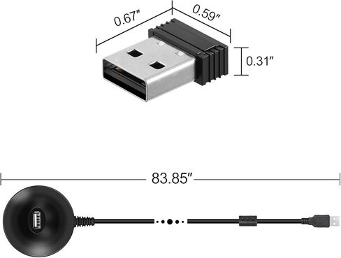 COOSPO USB ANT Stick,ANT+ Dongle for Indoor Cycling Training Data Transmission, Compatible with BKOOL Wahoo TacX Bike Trainer,Zwift TrainerRoad Garmin Connect Cycleops Trainer Rouvy TacX Vortex in Kuwait