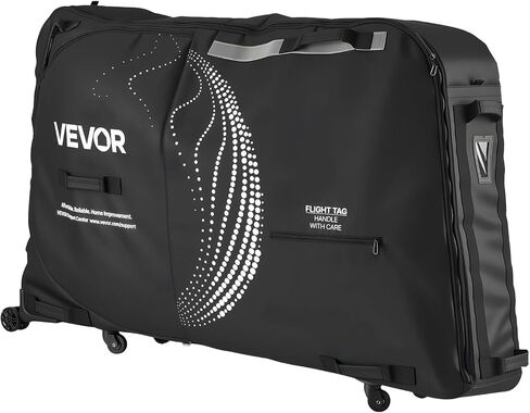 VEVOR Bike Travel Bag, Transport Universal Bicycle Storage Case Bag with TSA Lock, Support Plates, Protection and Fork Mount Stabilisation, Bicycle Case Max. Wheelbase 51 in for Airplane, Outdoor Use in Saudi Arabia