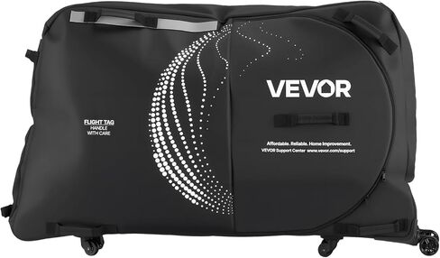 VEVOR Bike Travel Bag, Transport Universal Bicycle Storage Case Bag with TSA Lock, Support Plates, Protection and Fork Mount Stabilisation, Bicycle Case Max. Wheelbase 51 in for Airplane, Outdoor Use in Saudi Arabia