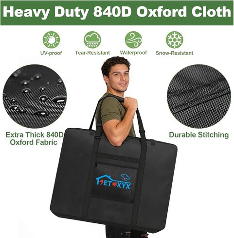 حقيبة سفر للدراجة، حقيبة حمل لتخزين دراجات النقل، دراجة جبلية شديدة التحمل 840D قابلة للطي مع 3 أبازيم ثابتة، مقاومة للماء للدراجات الجبلية 26-29 بوصة، 55 × 11 × 31 بوصة in Kuwait