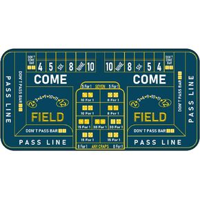 سجادة طاولة كرابس مقاس 900 × 400 مم، سجادة نرد لألعاب الكازينو المطاطية الصغيرة غير القابلة للانزلاق، سجادة طاولة بوكر النرد لألعاب المنزل وكازينو البوكر وتجمعات جمع التبرعات in Kuwait