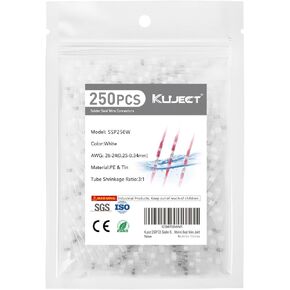 Kuject Solder Seal Wire Connectors, Solder Seal Heat Shrink Butt Connectors Terminals Solders Sleeve Waterproof Wire Splice Connector for Marine Automotive Boat Wire Joint in Kuwait
