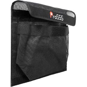 Boat Storage Mesh Bag with Secure Closure Flap - 13.7" x 9.8" - Upgraded Leak-Proof Design/Adhesive Backing/Perfect Boat Organizer-Boat Accessories-Keeps Contents Secure in Rough Waters in Kuwait
