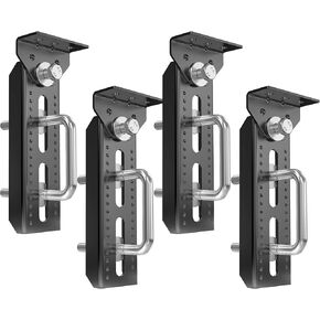 4 عبوات من دعامات مقطورة القارب مقاس 8 بوصات، من الفولاذ المطلي بمسحوق أسود شديد التحمل | مجموعة دعامات بطابقين علوية دوارة لأعضاء متقاطعة مقاس 1.5 بوصة × 3 بوصة و2 بوصة × 3 بوصة و3 بوصة × 3 بوصة، ومجموعة أدوات كاملة لمقطورات القوارب/العائمة/التزلج النفاث in Kuwait