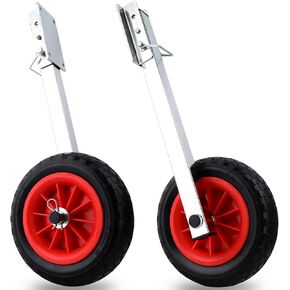 Boat Launching Wheels, 10" Removable Boat Transom Launching Dolly Wheels for Inflatable Boats, Jon Boats, Transom Boat Launching Wheels in Kuwait