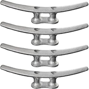 Boat Dock Cleats Galvanized 8"/10"/12" Large Cast Iron Dock Cleats Marine Grade Rope Cleat for Mooring, Pier, Deck, Tie Down in Kuwait