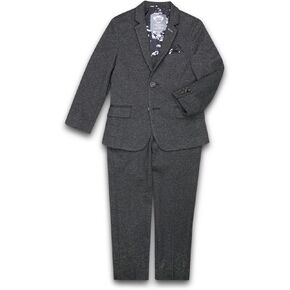 Appaman Boys' Two-Piece Stretchy Mod Suit (Toddler/Little Big Kids), Noir Micro Plaid 4T in Kuwait