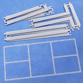 مجموعة استنسل ملعب كرة البيسبول الكاملة القابلة لإعادة الاستخدام من بروجوال للخرسانة - 46 قطعة من قوالب تحديد الخطوط مع تصميم بدون قياس للفناء الخلفي والممر وموقف السيارات in Kuwait