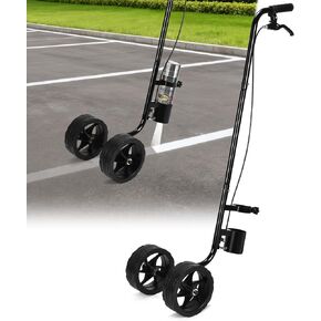 CAROD Marking Paint Wand, Dual-Wheel Line Marking Wand Sprayer Compatible with Inverted Marking Paint, Side Push Marking Stick for Ground Sport Field Parking Lot Spray Applicator in Kuwait