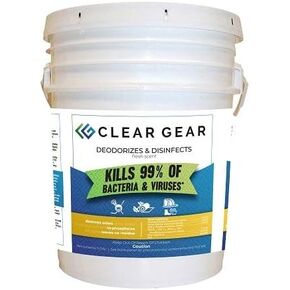 Clear Gear Disinfectant Cleaner, and Deodorizer For Sports Equipment, Gyms, and Fitness Centers - EPA-Registered, Hospital Grade, Made in USA - 1-Pack of 32 Oz Bottle Disinfecting Spray in Saudi Arabia
