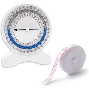 2-in-1 Bubble Inclinometer with Body Measuring Tape, Leak-Proof Range of Motion Angle Gauge, Professional Joint Mobility Assessment Kit for PT Students & Fitness in Kuwait