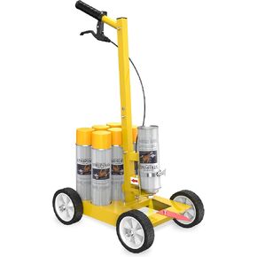 Parking Lot Striping Machine, Striping Line Marking Machine, Compatible with Professional Inverted Striping Spray Paint, Line Paint Striper Machine for Fast and Accurate Marking in Kuwait