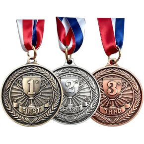 ميداليات الجوائز المركز الأول الثاني المركز الثالث الميداليات الميداليات الأولمبية للكبار الرياضة حفلة كرة القدم كرة السلة الفائز الأول الثاني المركز الثالث الكأس هدية المشاركة الذهب الفضة البرونزية in Kuwait