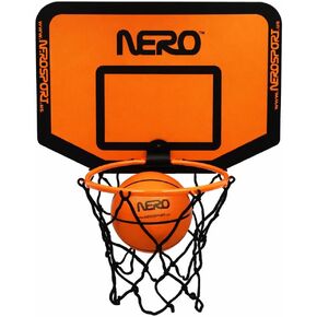 مجموعة كرة السلة الصغيرة ومجموعة الكرة الصامتة من NERO SPORT، مجموعة طوق كرة السلة المثبتة على الحائط في الأماكن المغلقة مع كرة إسفنجية هادئة، ولوحة خلفية صغيرة وأجهزة تثبيت للأطفال والمراهقين والنوم وغرفة النوم والمكتب in Kuwait