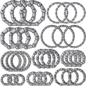 30 قطعة من محامل الدراجة، كرات الدراجة، أجزاء دراجة BMX، قفص ثابت لمحمل الكرة للدراجات 4 مم إلى 8 مم / 1/6 بوصة إلى 1/3 بوصة ملحقات إصلاح (فضي) in Kuwait