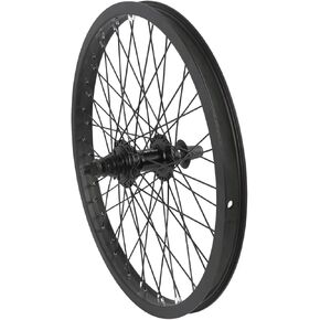 عجلة بي إم إكس 20 × 1.75 48 ساعة، عجلة أمامية وخلفية مع عجلة حرة أحادية السرعة وحافة ألومنيوم، أسود in Kuwait