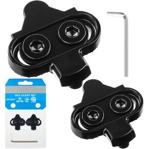SPD Cleat/Bike Cleats - Compatible with Shimano SPD SM-SH51 & Look X-Track Pedals - for Indoor Cycling, Spinning & Mountain Biking Shoes - Easy Release, High Stability, Includes Allen Wrench in Saudi Arabia