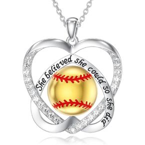 قلادة دورونمو الرياضية 925 من الفضة الاسترليني على شكل قلب الكرة اللينة/كرة القدم/الكرة الطائرة/كرة السلة قلادة قلادة إكسسوارات رياضية مجوهرات رياضية هدايا عيد الميلاد للنساء عشاق فريق مدرب اللاعب in Kuwait