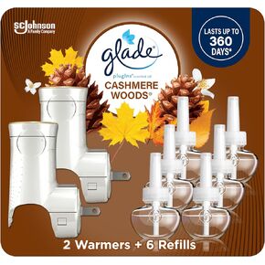 Glade PlugIns Refills Air Freshener Starter Kit, Scented and Essential Oils for Home and Bathroom, Hawaiian Breeze, 4.02 Fl Oz, 2 Warmers + 6 Refills in Kuwait