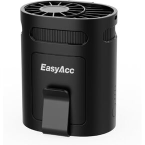 EasyAcc Portable Waist Fan Clip On, 20000RPM Strong Turbo Airflow, Gifts for Father Dad Husband, 10000mAh Rechargeable Undershirt Fan, Hands-Free Shirt/Belt/Neck Fan for Work, Outdoor, Travel in Kuwait