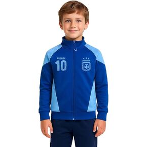 Icon Sports Officially Licensed Argentine Football Association Lionel Messi Track Jacket - Unisex Kids in Saudi Arabia