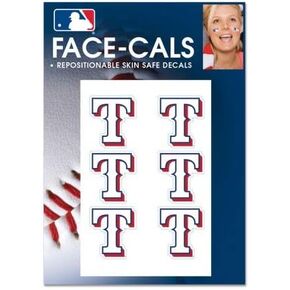 MLB Texas Rangers Face Tattoos, Team Colors, One Size in Kuwait
