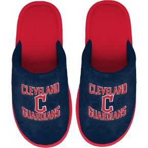 FOCO MLB Men's Official Primary Logo Wordmark Embroidered Stacked Team Logo Scuff Slide Slippers in Kuwait