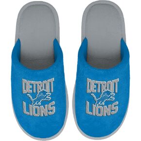 FOCO NFL Men's Official Primary Logo Wordmark Embroidered Stacked Team Logo Scuff Slide Slippers in Kuwait