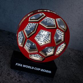 FIFA World Cup 2026™ Official Licensed LED Soccer Ball Replica – Collectible Decoration Light Up World Cup, Commemorative Lamp, Soccer Memorabilia Gift for Fans & Collectors for Home Office in Saudi Arabia