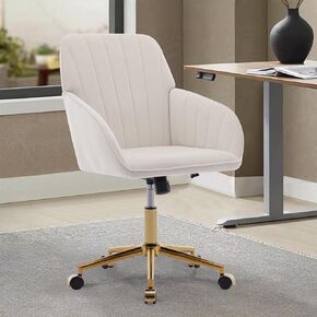 Adjustable Office Chair, Home Bedroom, Ergonomic Swivel Chair, Backrest Seat, Comfortable for Long Sitting (Lilac) in Saudi Arabia