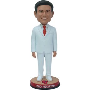 Rick Pitino St. John's Red Storm White Suit Bobblehead College in Saudi Arabia