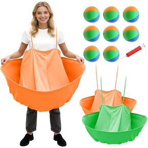 Granny Pants Yard Game Set with Bouncy Balls & Pump,Granny Pants Outdoor Party Game for Team Relay Lawn Fun,Backyard Parties,Family Parties,Adult in Kuwait