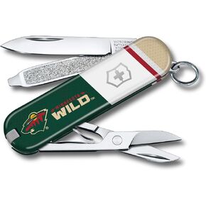 Victorinox Classic SD Swiss Army Knife – Compact 7 Function Swiss Made Pocket Knife with Small Blade, Screwdriver and Key Ring – Minnesota Wild in Kuwait
