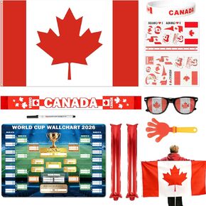 مجموعة دعم مشجعي كرة القدم لكأس العالم 2026 مكونة من 11 قطعة، سلع كأس العالم لملحقات المشجعين، العلم، الوشاح، النظارات، عصي الهتاف، المصفق وملصق الجدول الزمني، معدات المعجبين ليوم المباراة والحفلات (البرازيل) in Kuwait