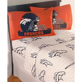 Northwest NFL Denver Broncos 4 Piece Sheet Set, Full, Monument in Kuwait