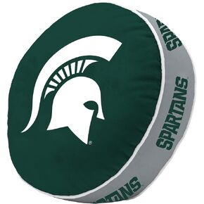 وسادة منتفخة تحمل شعار العلامة التجارية NCAA Michigan State Spartans - قطيفة وناعمة وقابلة للتمدد مع تصميم بألوان الفريق in Kuwait