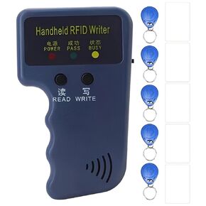 Generic Portable Duplicator Kit, 125Khz Card Reader Writer with 5 Buttons, Includes White Cards for Easy Duplication, Size: 4.5 X 2.8 X 1.2 in in Kuwait