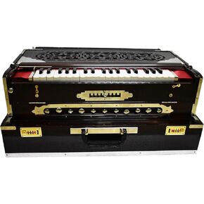 هارمونيوم مغير المقياس الممتاز، أفضل مغير المقياس، حفلة موسيقية، 3 قصب، 9 موازين، 11 توقف، 37 مفتاحًا، يأتي مع حقيبة -Vrindavan Bazaar (مغير المقياس) in Kuwait