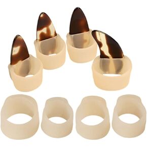 8 قطعة إصبع الإبهام يختار سيليكون مسمار حماة ممارسة الملحقات تنفس إصبع يختار ل مندولين بانجو 2X1.7X1.5CM in Kuwait