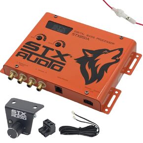 معالج الجهير الرقمي STX Audio STX851A - جهاز تحكم عن بعد مثبت على لوحة القيادة، تحكم قابل للتعديل وتحكم جهير عريض، 133 ديسيبل SNR، مدخلات RCA متوازنة - تحسين صوت السيارة in Kuwait